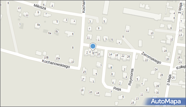 Radymno, Żeromskiego Stefana, 6, mapa Radymno