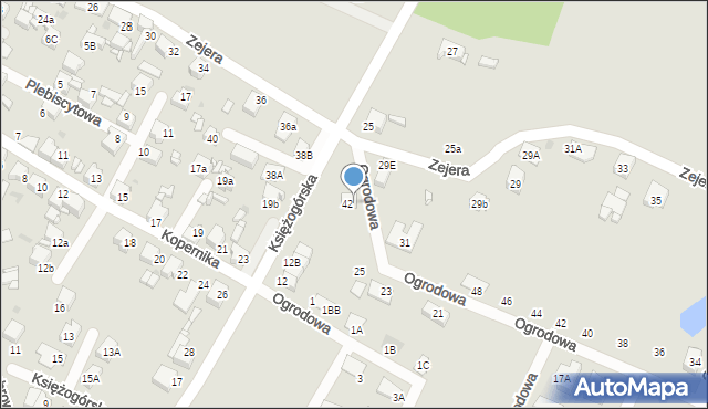 Radzionków, Zejera, 42, mapa Radzionków