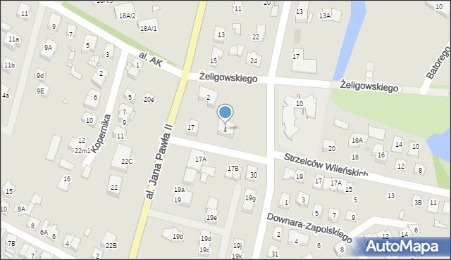 Radzymin, Żeligowskiego Lucjana, gen., 4, mapa Radzymin