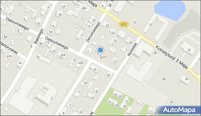 Radzymin, Żeromskiego Stefana, 3, mapa Radzymin