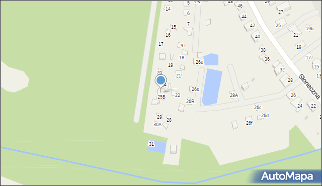 Radzyń, Żeglarska, 25A, mapa Radzyń