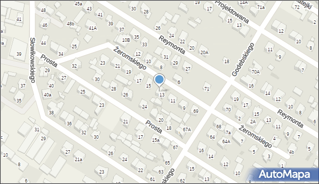 Raszyn, Żeromskiego Stefana, 13A, mapa Raszyn