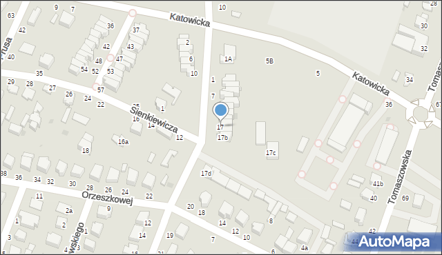 Rawa Mazowiecka, Żeromskiego Stefana, 17, mapa Rawa Mazowiecka