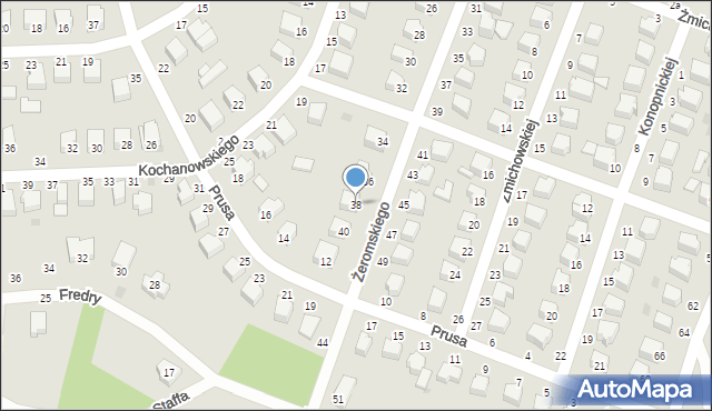 Rawa Mazowiecka, Żeromskiego Stefana, 38, mapa Rawa Mazowiecka