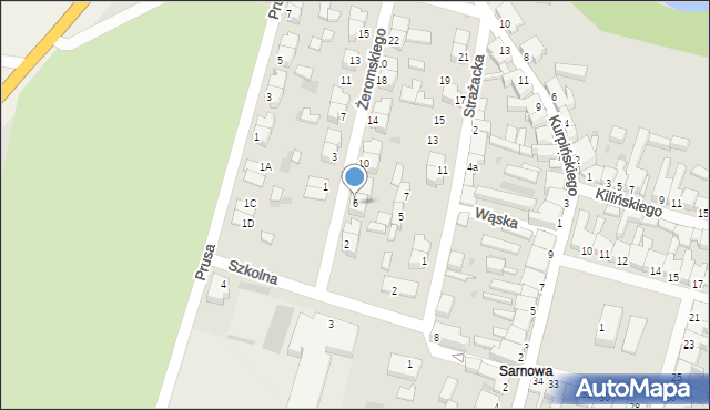 Rawicz, Żeromskiego Stefana, 6, mapa Rawicz