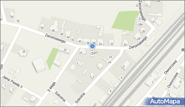 Rogów, Żeromskiego Stefana, 21A, mapa Rogów