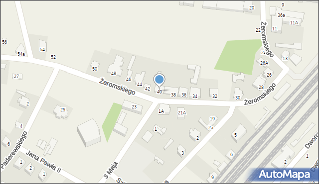 Rogów, Żeromskiego Stefana, 40, mapa Rogów