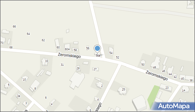 Rogów, Żeromskiego Stefana, 54a, mapa Rogów