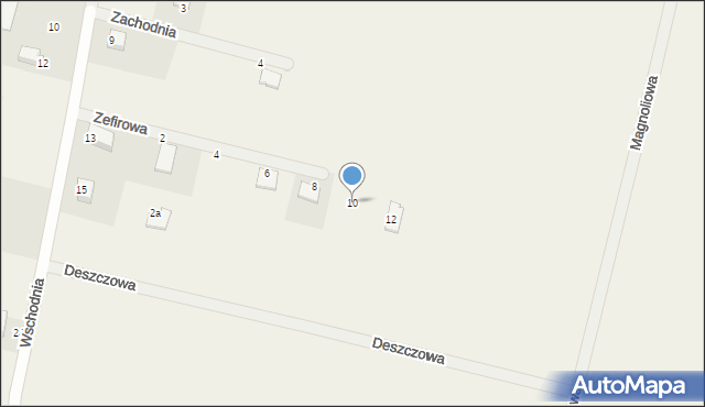 Rogów Sobócki, Zefirowa, 10, mapa Rogów Sobócki