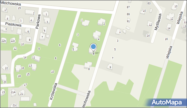 Rozalin, Żelechowska, 6, mapa Rozalin