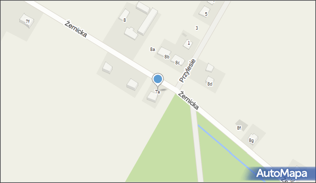 Rożnowo, Żernicka, 7a, mapa Rożnowo