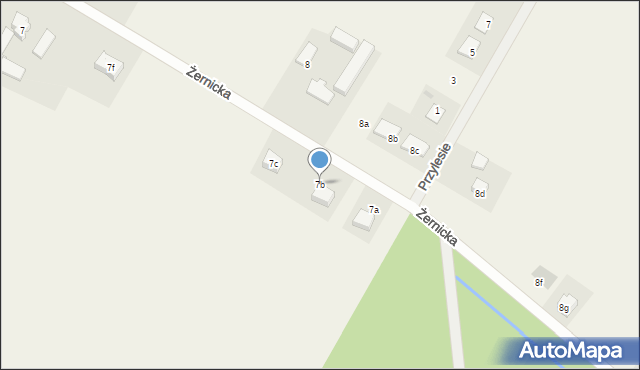 Rożnowo, Żernicka, 7b, mapa Rożnowo