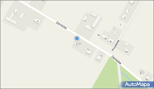 Rożnowo, Żernicka, 7c, mapa Rożnowo