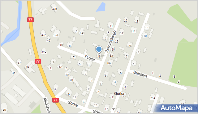 Rudnik nad Sanem, Żeromskiego Stefana, 5, mapa Rudnik nad Sanem