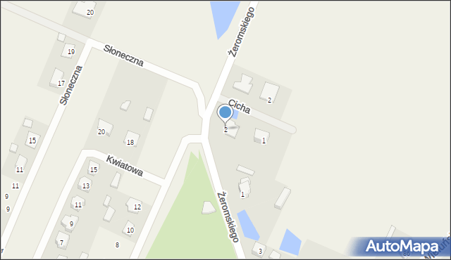 Rusiec, Żeromskiego Stefana, 2, mapa Rusiec