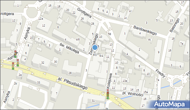 Rzeszów, Żeromskiego Stefana, 6/1, mapa Rzeszów