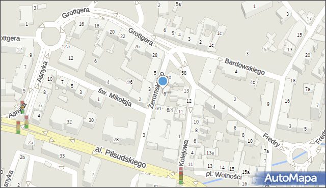 Rzeszów, Żeromskiego Stefana, 8, mapa Rzeszów