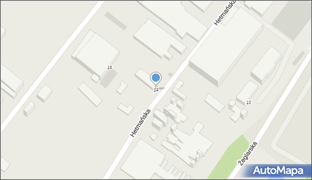 Rzeszów, Żeglarska, 14, mapa Rzeszów