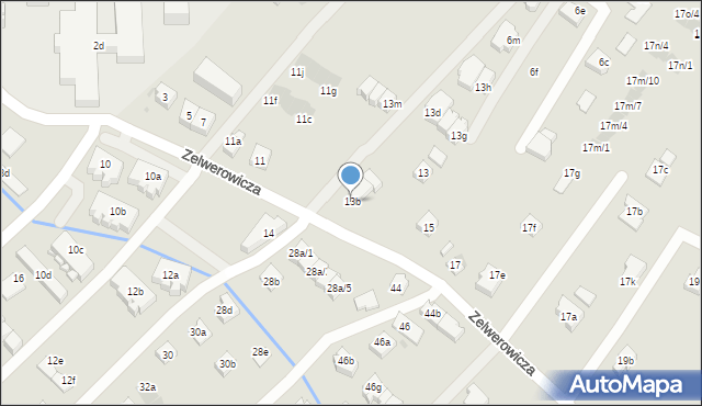 Rzeszów, Zelwerowicza Aleksandra, 13b, mapa Rzeszów