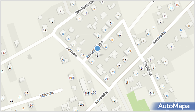 Rzgów, Żeromskiego Stefana, 4, mapa Rzgów