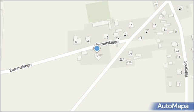 Sarnaki, Żeromskiego Stefana, 1, mapa Sarnaki