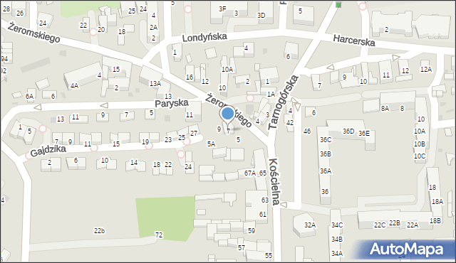 Siemianowice Śląskie, Żeromskiego Stefana, 7, mapa Siemianowice Śląskie