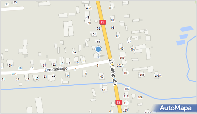 Siemiatycze, Żeromskiego Stefana, 2, mapa Siemiatycze