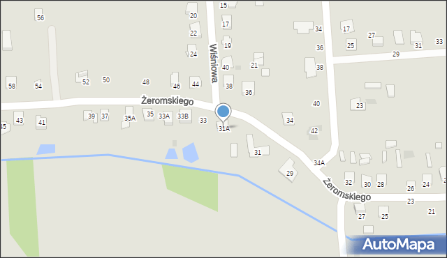 Siemiatycze, Żeromskiego Stefana, 31A, mapa Siemiatycze