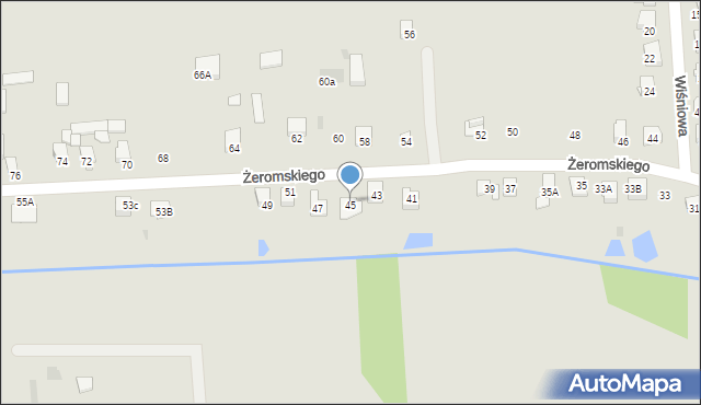 Siemiatycze, Żeromskiego Stefana, 45A, mapa Siemiatycze