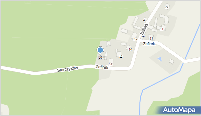 Siemięrzyce, Zefirek, 16, mapa Siemięrzyce