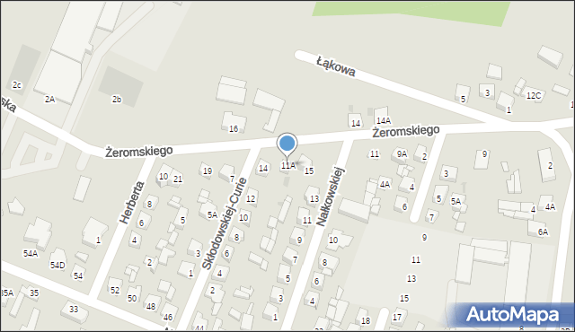 Sierpc, Żeromskiego Stefana, 11A, mapa Sierpc