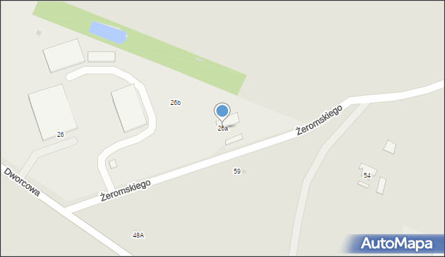 Sierpc, Żeromskiego Stefana, 26a, mapa Sierpc