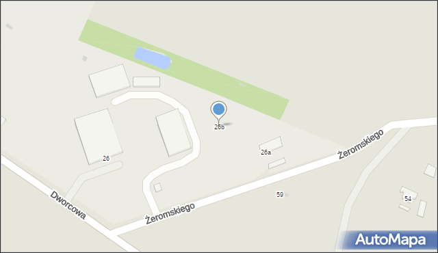 Sierpc, Żeromskiego Stefana, 26b, mapa Sierpc