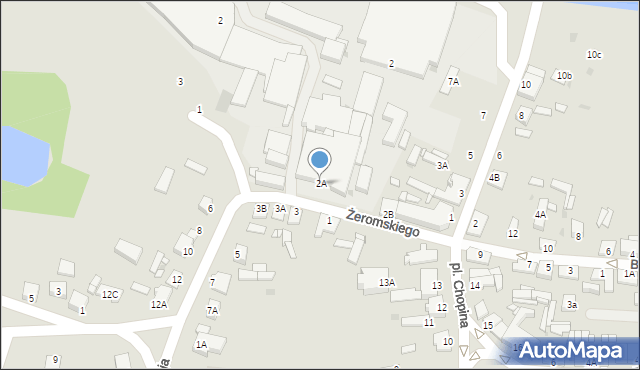 Sierpc, Żeromskiego Stefana, 2A, mapa Sierpc