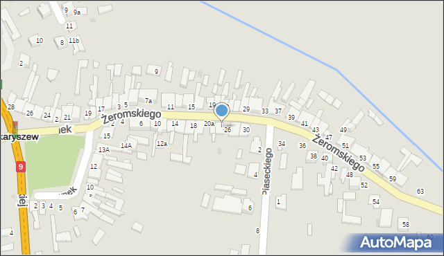 Skaryszew, Żeromskiego Stefana, 24, mapa Skaryszew