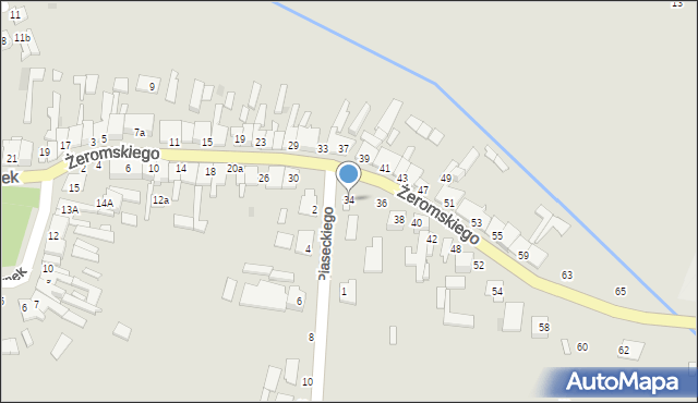 Skaryszew, Żeromskiego Stefana, 34, mapa Skaryszew