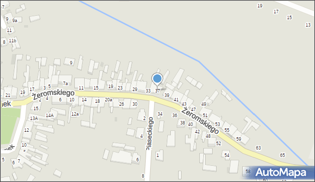 Skaryszew, Żeromskiego Stefana, 37, mapa Skaryszew