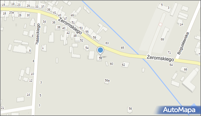 Skaryszew, Żeromskiego Stefana, 58, mapa Skaryszew