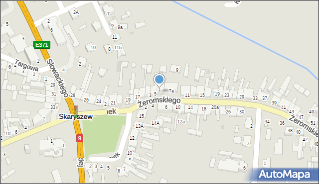 Skaryszew, Żeromskiego Stefana, 7, mapa Skaryszew