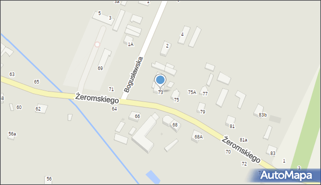 Skaryszew, Żeromskiego Stefana, 73, mapa Skaryszew