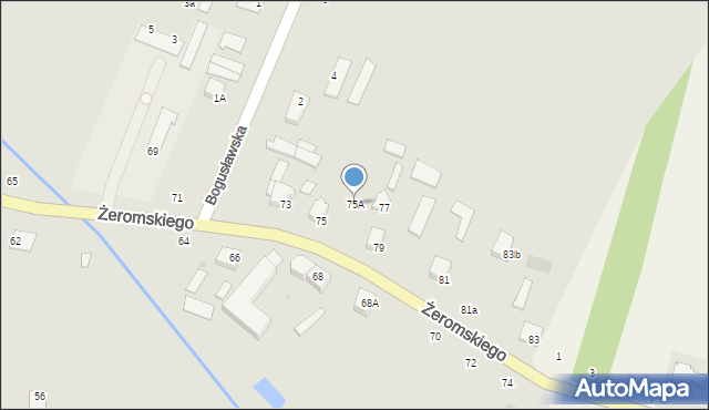 Skaryszew, Żeromskiego Stefana, 75A, mapa Skaryszew