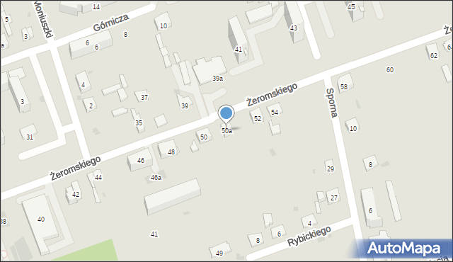Skarżysko-Kamienna, Żeromskiego Stefana, 50a, mapa Skarżysko-Kamienna