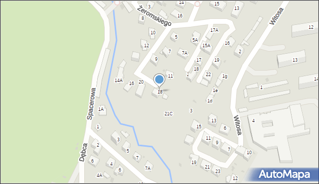 Skawina, Żeromskiego Stefana, 18, mapa Skawina