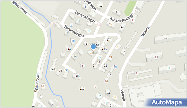 Skawina, Żeromskiego Stefana, 7A, mapa Skawina