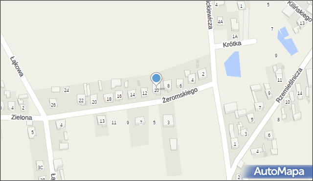 Skomlin, Żeromskiego Stefana, 10, mapa Skomlin