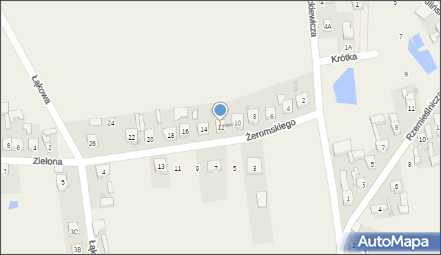 Skomlin, Żeromskiego Stefana, 12, mapa Skomlin