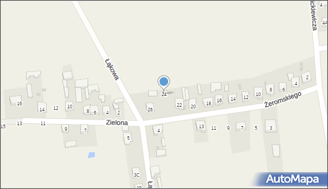 Skomlin, Żeromskiego Stefana, 24, mapa Skomlin