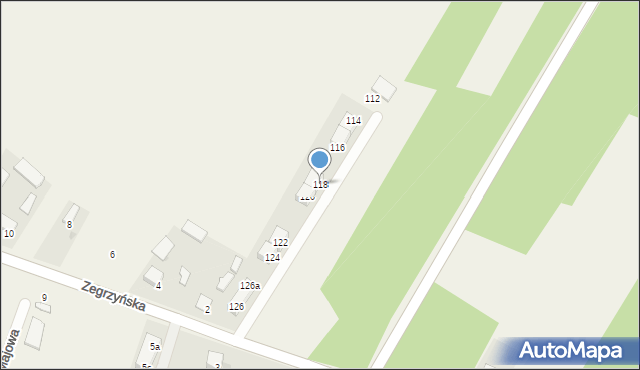 Skubianka, Zegrzyńska, 118, mapa Skubianka