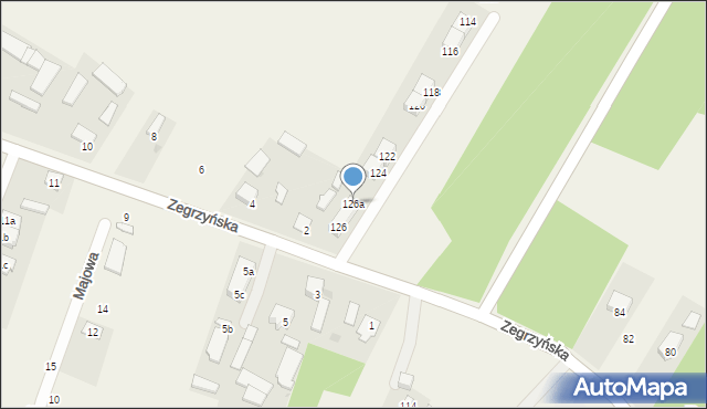 Skubianka, Zegrzyńska, 126a, mapa Skubianka