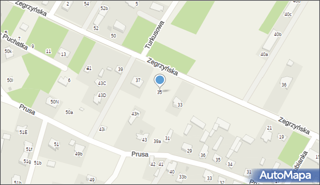 Skubianka, Zegrzyńska, 35, mapa Skubianka